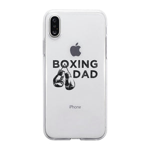 Boxing Dad Clear Case Cool Fun Rad Fathers Day Celebration Dad Gift