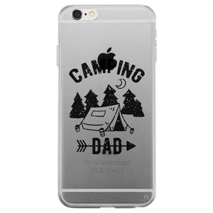 Camping Dad Clear Case Motivational Inspirational Lucky For Dads