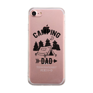 Camping Dad Clear Case Motivational Inspirational Lucky For Dads