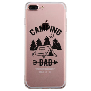 Camping Dad Clear Case Motivational Inspirational Lucky For Dads