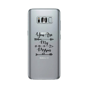 You Are My Person - Clear Phone Case