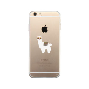 Llamas With Sunglasses - Clear Phone Case