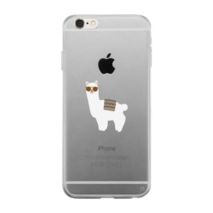 Llamas With Sunglasses - Clear Phone Case