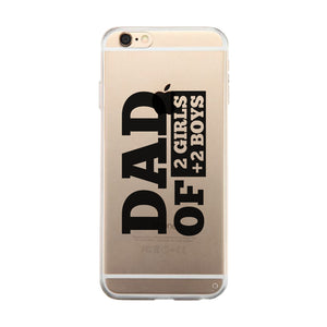 Dad Boys And Girls Custom Personalized Clear Phone Case