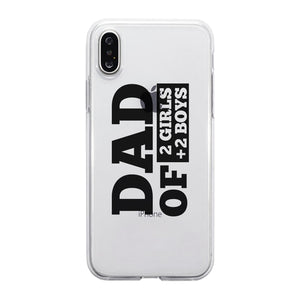 Dad Boys And Girls Custom Personalized Clear Phone Case