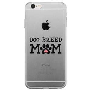 Dog Breed Custom Personalized Clear Phone Case