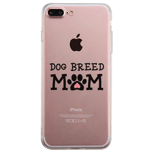 Dog Breed Custom Personalized Clear Phone Case