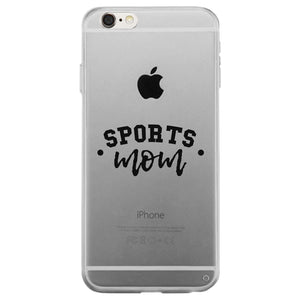 Sports Mom Custom Personalized Clear Phone Case