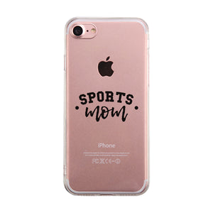 Sports Mom Custom Personalized Clear Phone Case