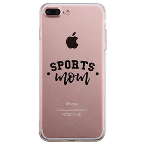 Sports Mom Custom Personalized Clear Phone Case