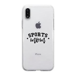 Sports Mom Custom Personalized Clear Phone Case