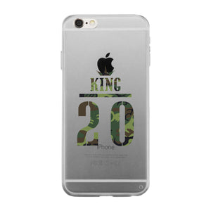 King Military Pattern Custom-Left Clear Phone Case