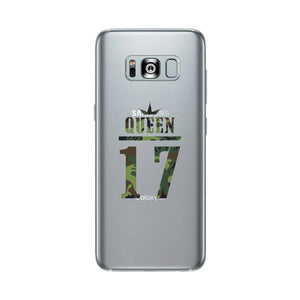 Queen Military Pattern Custom-Right Clear Phone Case