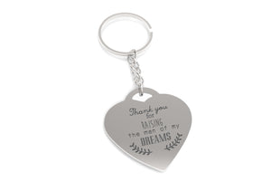 Thank You for Raising the Man of My Dreams Key Chain Gift for Mother in Law - 365INLOVE