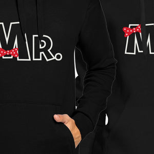 Mr And Mrs Ribbon Couple Hoodies His And Hers Wedding Gifts - 365INLOVE