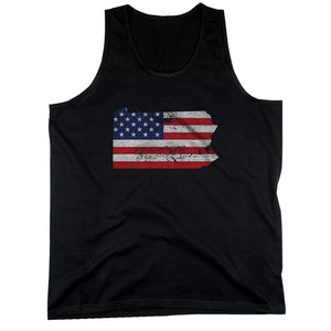 PA State USA Flag Men's Tank Top