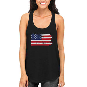 PA State USA Flag Women's Tank Top