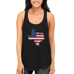 TX State USA Flag Women's Tank Top