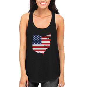 OH State USA Flag Women's Tank Top