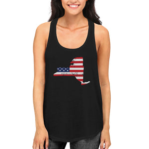 NY State USA Flag Women's Tank Top