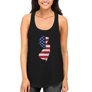 NJ State USA Flag Women's Tank Top