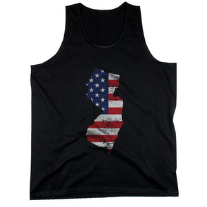 NJ State USA Flag Men's Tank Top