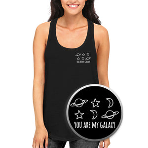 My Galaxy Women's Black Tank Top