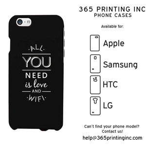 All You Need Is Love And Wifi Funny Case Cute Graphic Design Cover - 365INLOVE