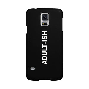 Adult-ish Black Funny Quote Cute Phone Cases For Apple, Samsung Galaxy, LG, HTC - 365INLOVE