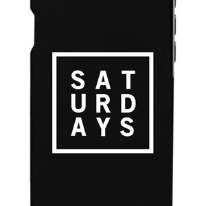 Saturday Black Phone Cases For Apple, Samsung Galaxy, LG, HTC Gift Ideas - 365INLOVE