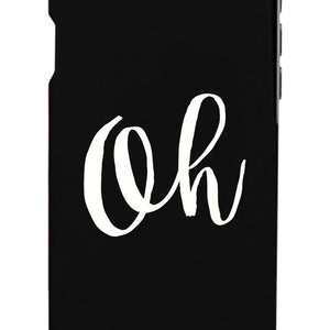 Oh Black Ultra Slim Cute Design Phone Cases For Apple, Samsung Galaxy, LG, HTC - 365INLOVE