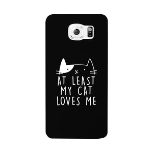 At Least My Cat Loves Me Black Phone Case - 365INLOVE