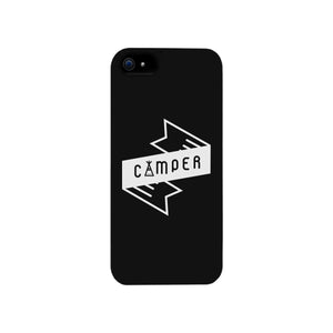 Camper Black Cute Graphic Phone Case Gift Idea For Camping Lover - 365INLOVE