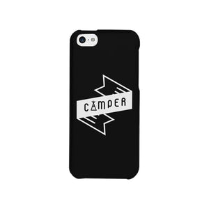 Camper Black Cute Graphic Phone Case Gift Idea For Camping Lover - 365INLOVE