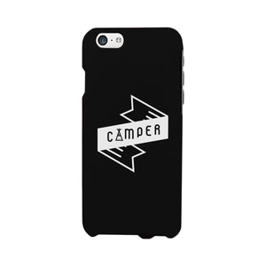 Camper Black Cute Graphic Phone Case Gift Idea For Camping Lover - 365INLOVE