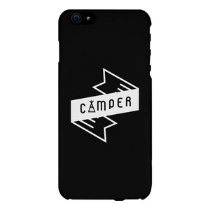 Camper Black Cute Graphic Phone Case Gift Idea For Camping Lover - 365INLOVE