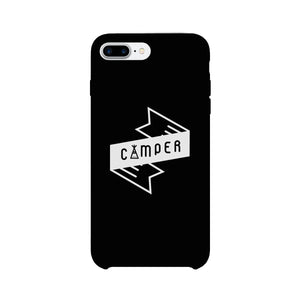 Camper Black Cute Graphic Phone Case Gift Idea For Camping Lover - 365INLOVE