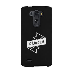 Camper Black Cute Graphic Phone Case Gift Idea For Camping Lover - 365INLOVE