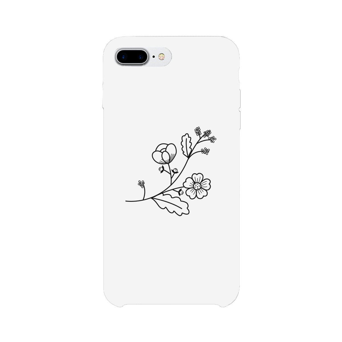 Flower White Phone Case Lovely Graphic Design For Flower Lovers