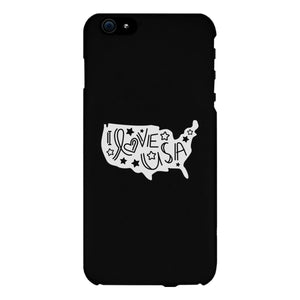 I Love USA Black Phone Case - 365INLOVE