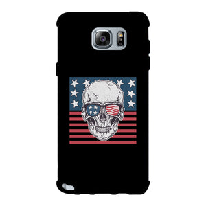 Skull American Flag Black Phone Case - 365INLOVE