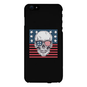 Skull American Flag Black Phone Case - 365INLOVE