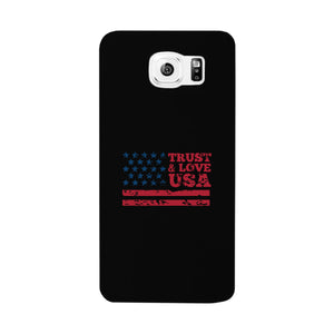 Trust & Love Usa Black Phone Case - 365INLOVE