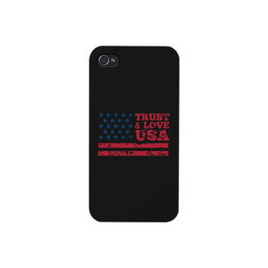 Trust & Love Usa Black Phone Case - 365INLOVE