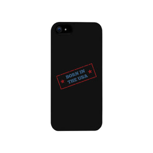 Born In The Usa Black Phone Case - 365INLOVE