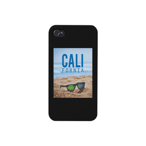 California Beach Sunglass Black Phone Case - 365INLOVE