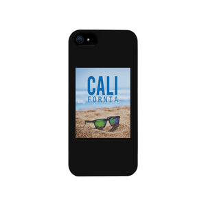 California Beach Sunglass Black Phone Case - 365INLOVE