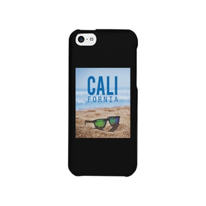 California Beach Sunglass Black Phone Case - 365INLOVE