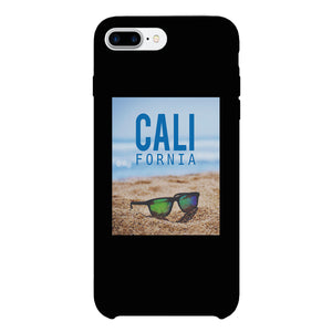 California Beach Sunglass Black Phone Case - 365INLOVE