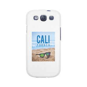 California Beach Sunglass White Phone Case